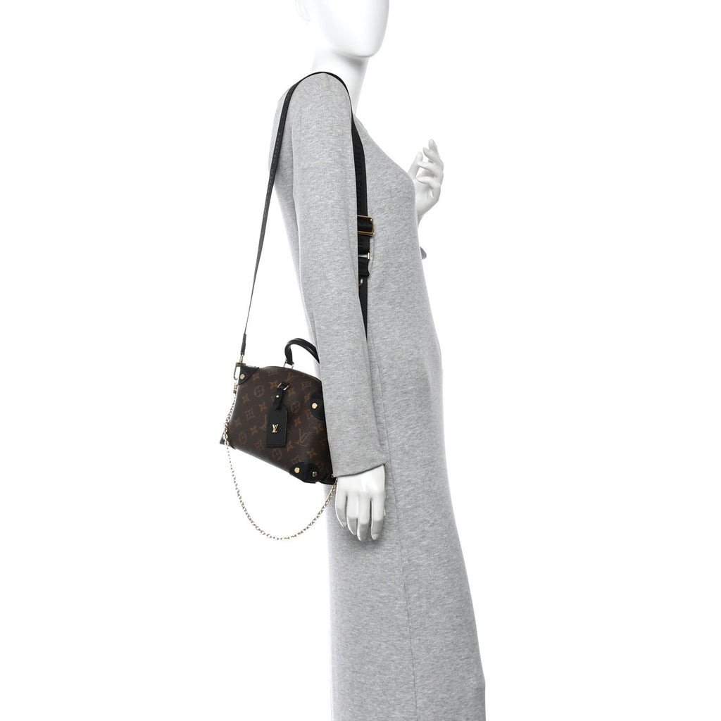Louis Vuitton Monogram Petite Malle Souple Black