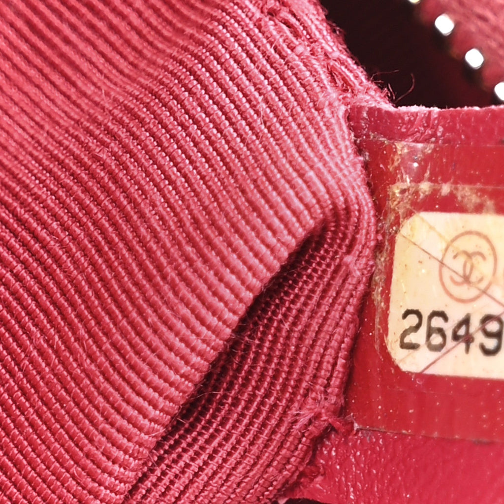 Chanel Aged Calfskin Quilted Small Gabrielle Hobo Fuchsia
