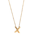 Louis Vuitton Metal LV And Me Letter X Necklace Gold