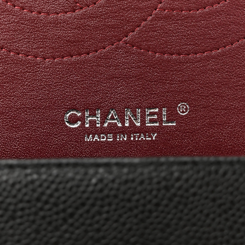Chanel Caviar Quilted Jumbo Double Flap Black
