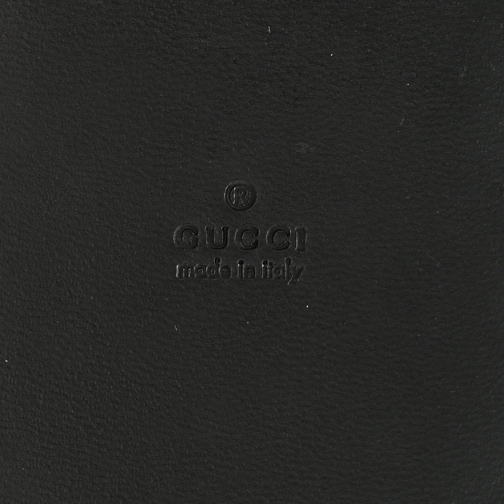 Gucci Calfskin Luggage Tag Black