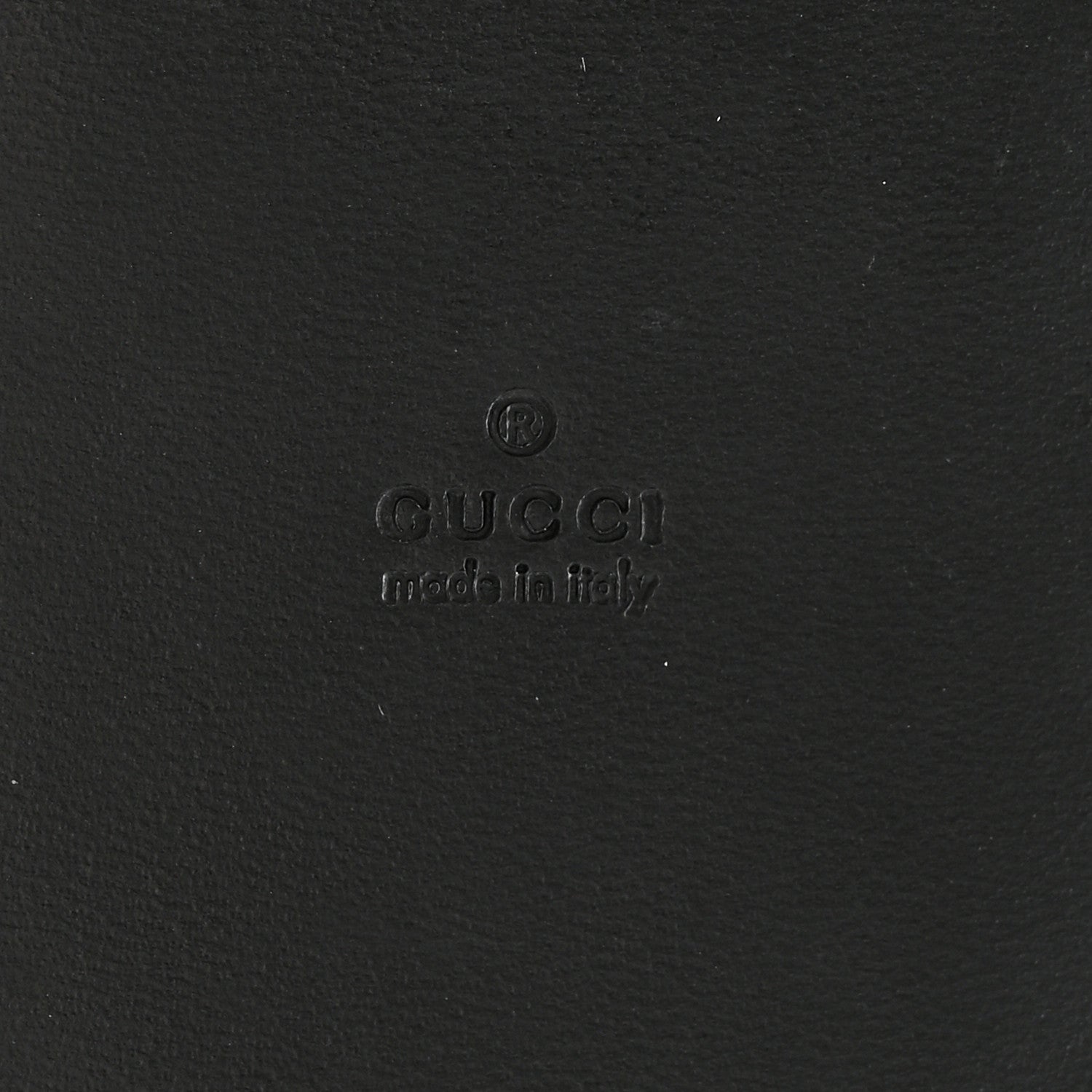 Gucci Calfskin Luggage Tag Black
