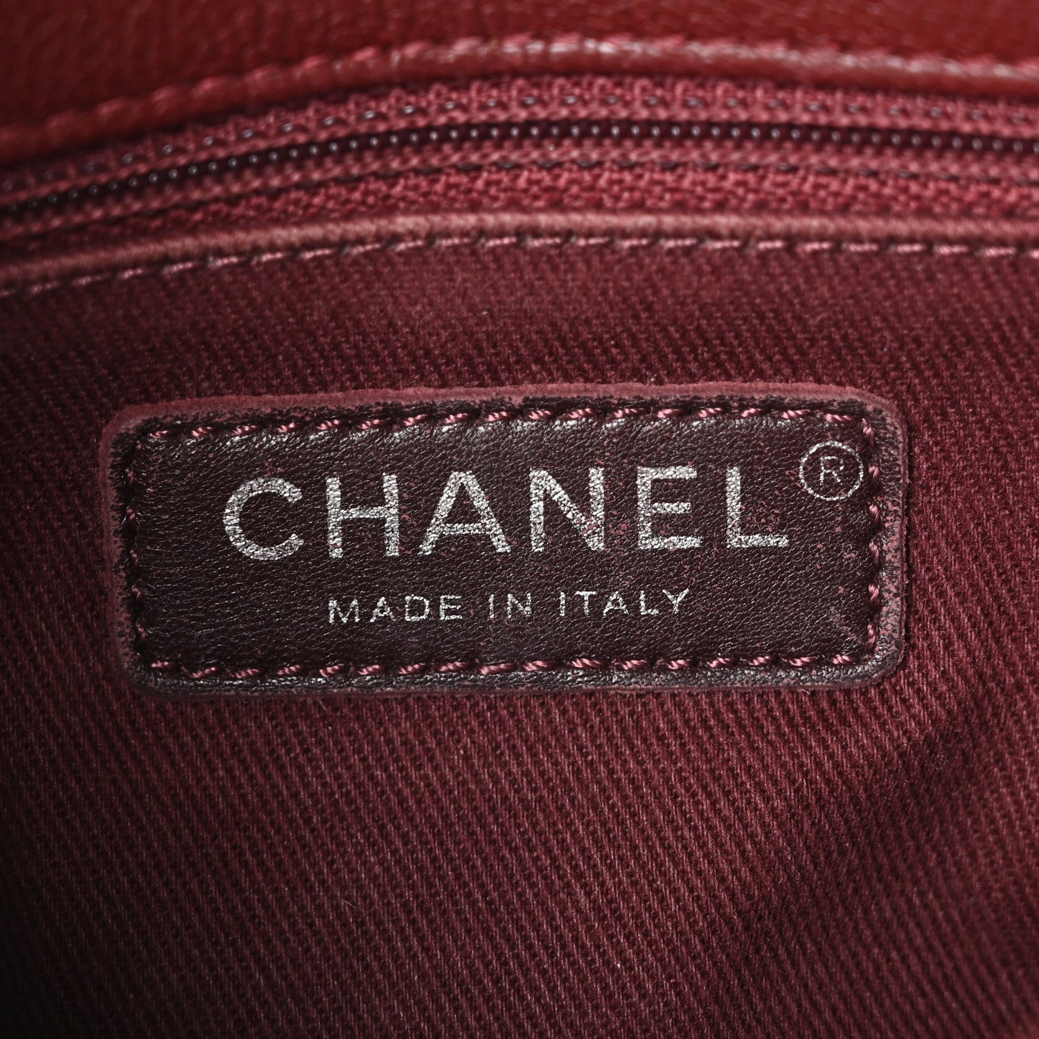 Chanel Shiny Goatskin Quilted Small Double Carry Waist Chain Flap Burgundy