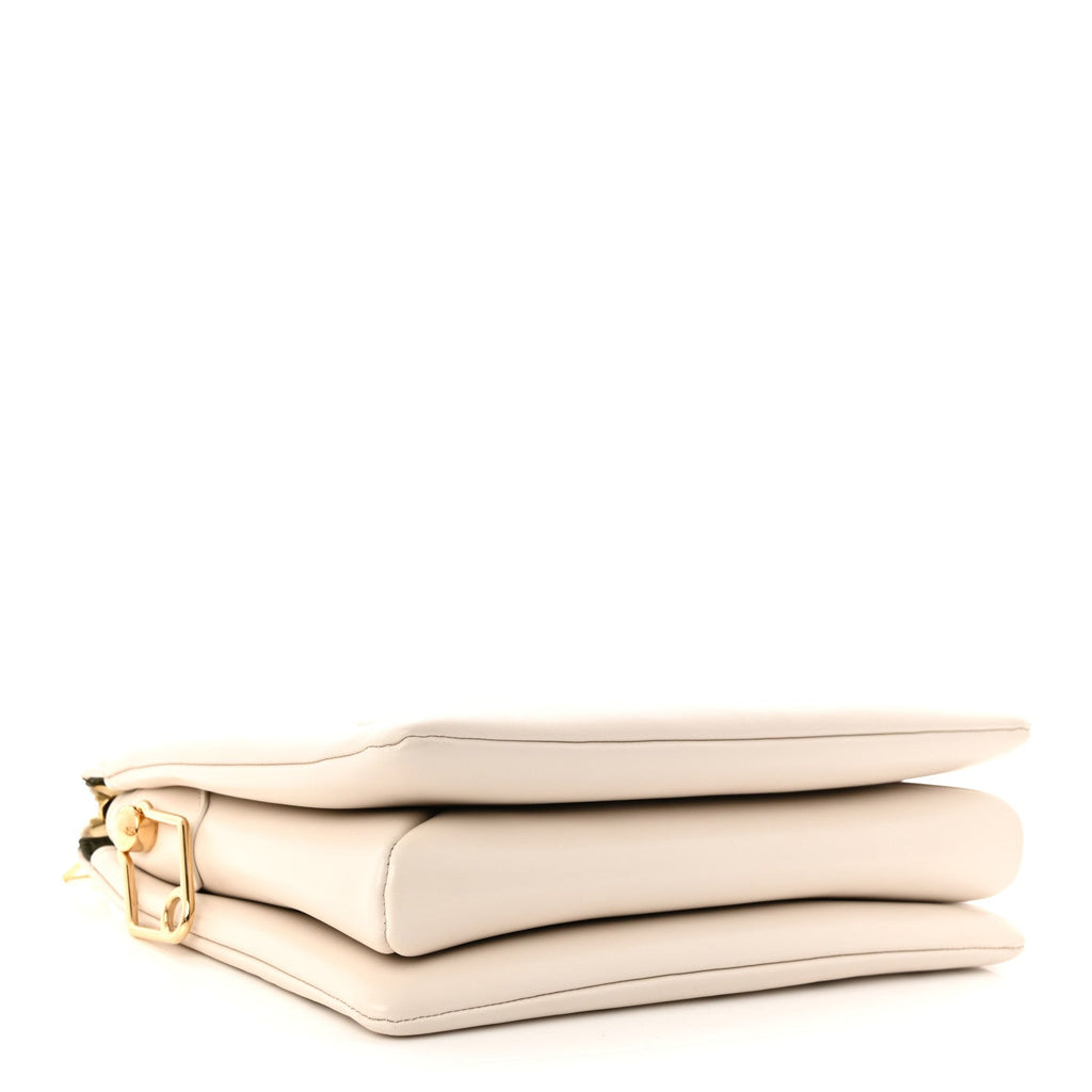 Louis Vuitton Lambskin Embossed Monogram Coussin PM Beige Cream