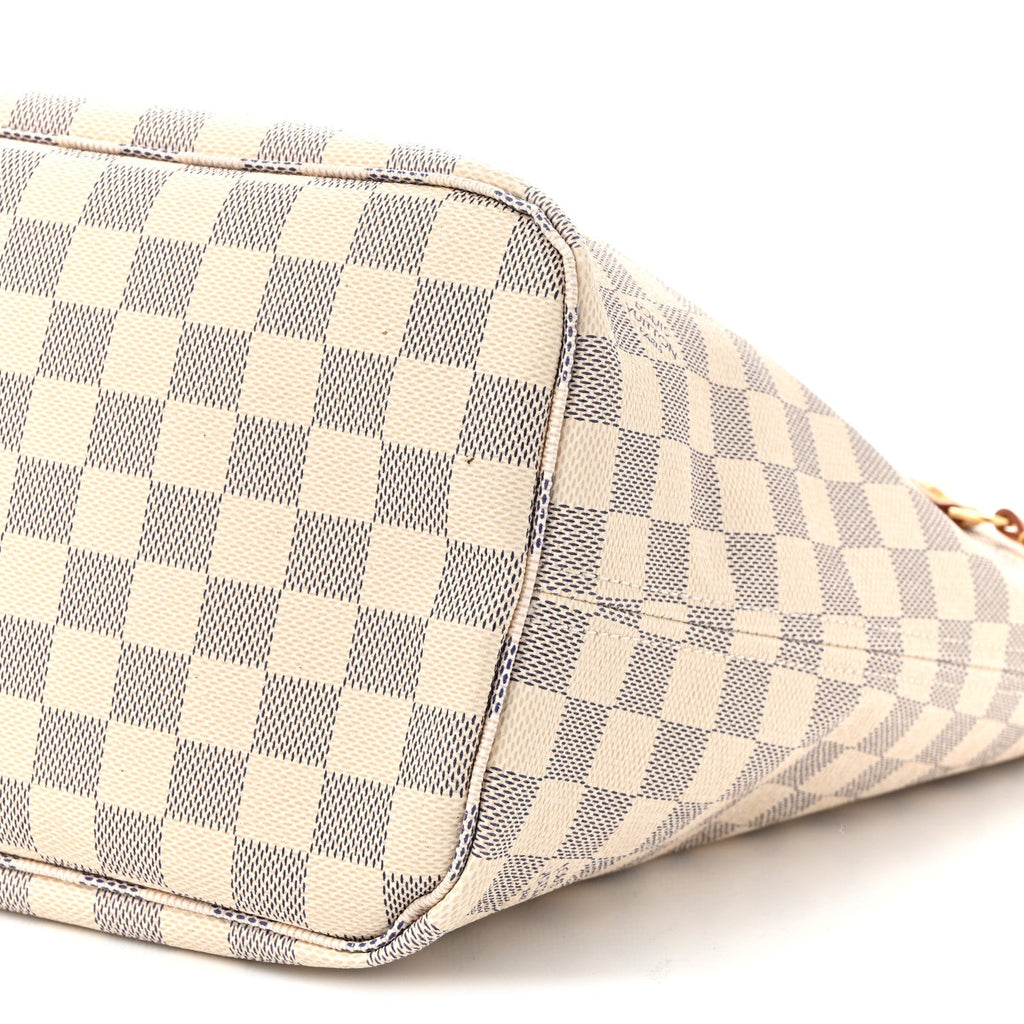 Louis Vuitton Damier Azur Neo Neverfull MM Rose Ballerine