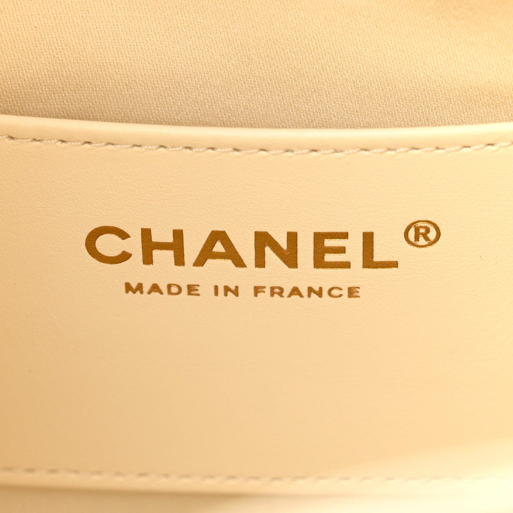 Chanel Caviar Quilted Small Chanel 25 Handbag Light Beige