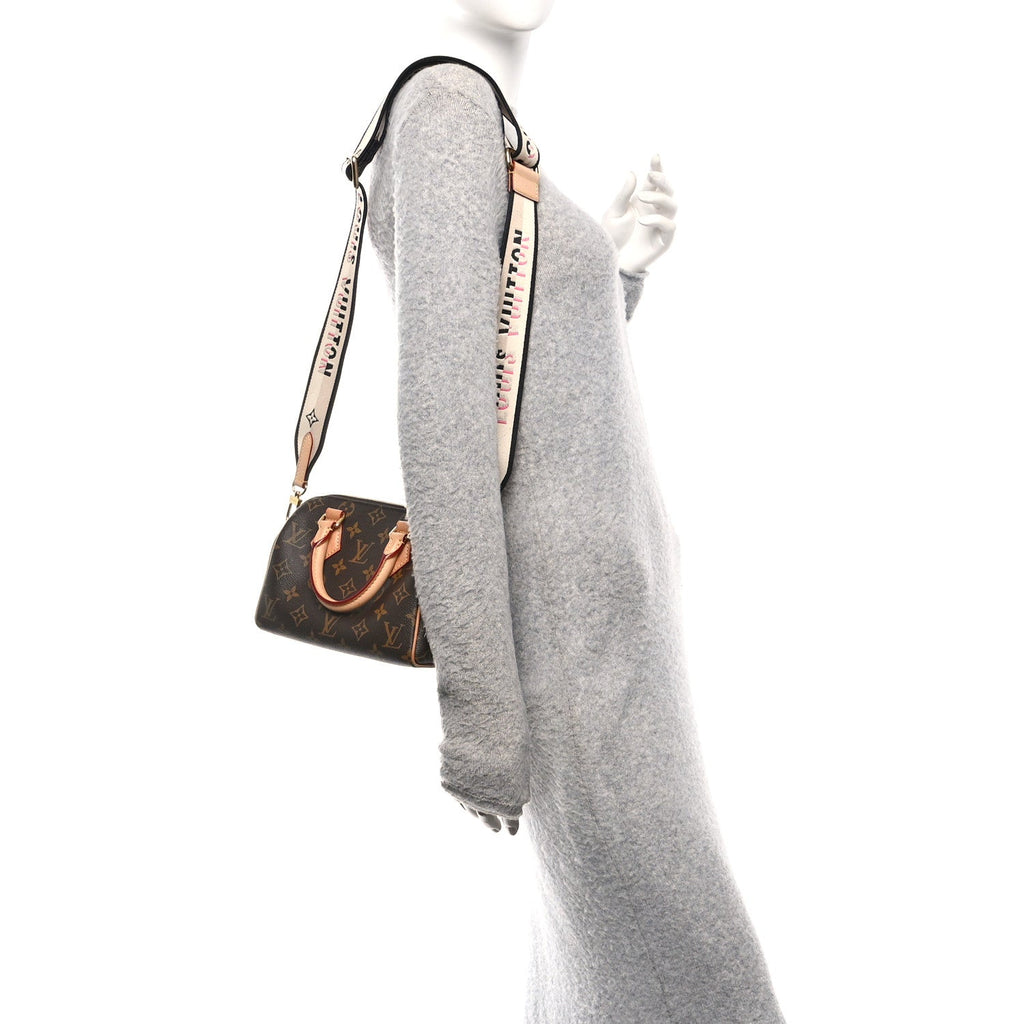 Louis Vuitton Monogram Speedy Bandouliere 20 Black