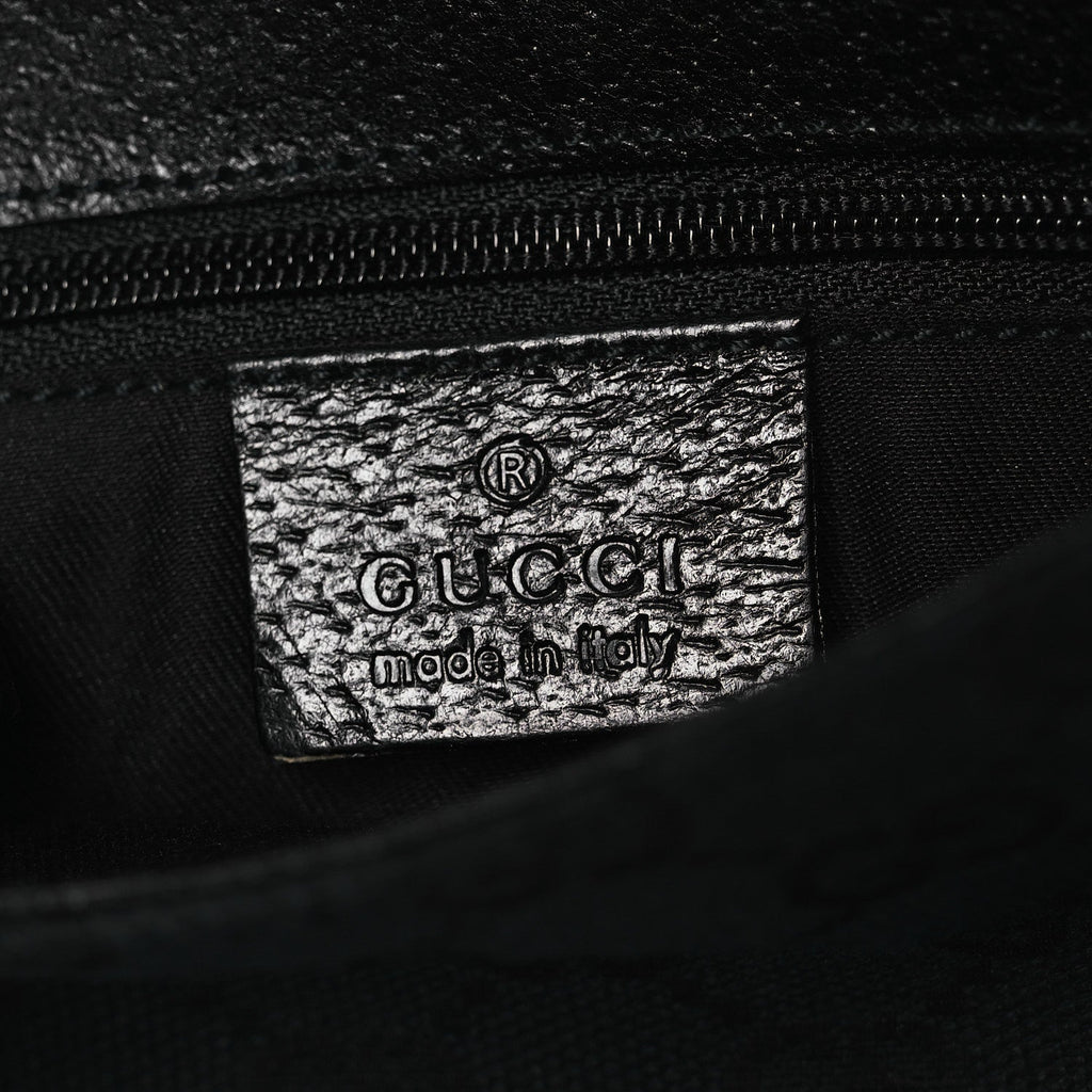 Gucci GG Monogram Web Buckle Belt Bag Black