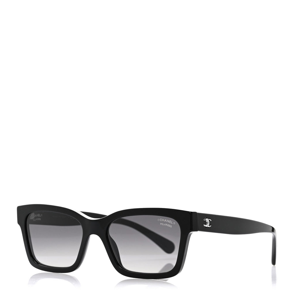 Acetate Polarized Square Sunglasses 5417 Black