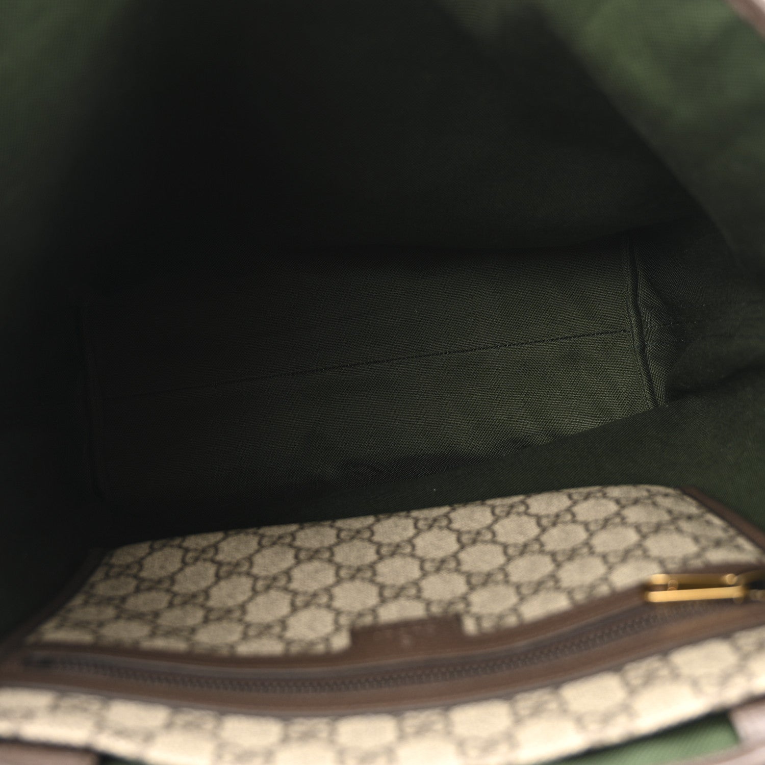 Gucci GG Supreme Monogram Medium Ophidia Tote Bag Brown
