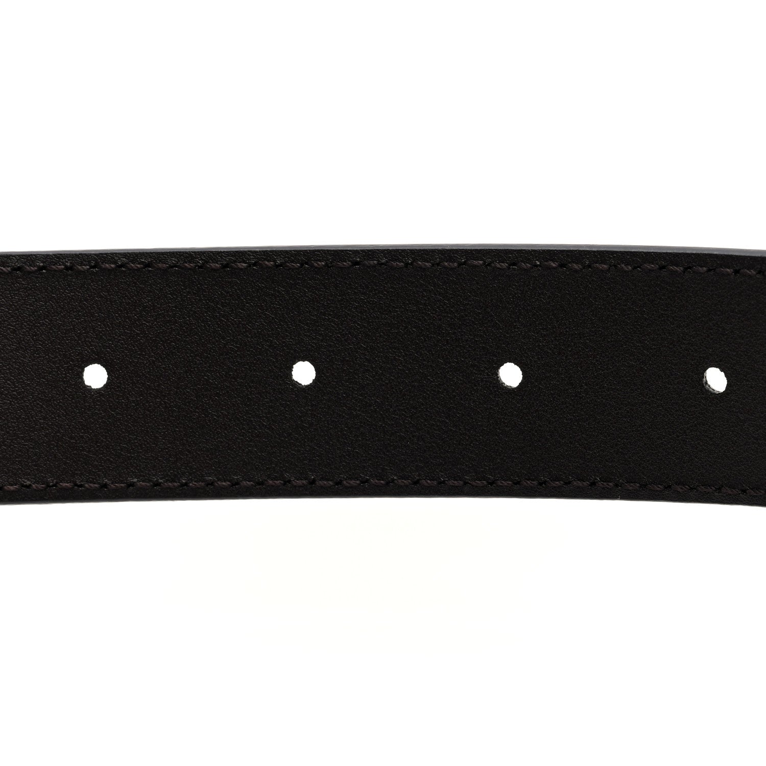 Gucci Plutone Calfskin Plaque GG 30mm Belt 80 32 Cocoa