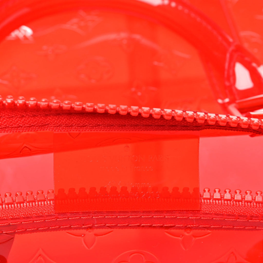 Louis Vuitton PVC Monogram Keepall Bandouliere 50 Grenadine Red