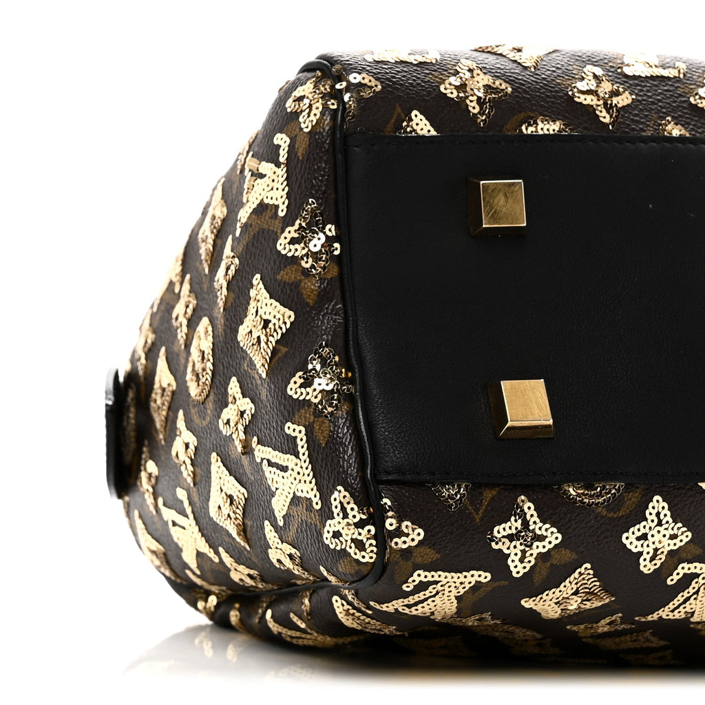 Louis Vuitton Monogram Sequins Eclipse Speedy 28 Gold
