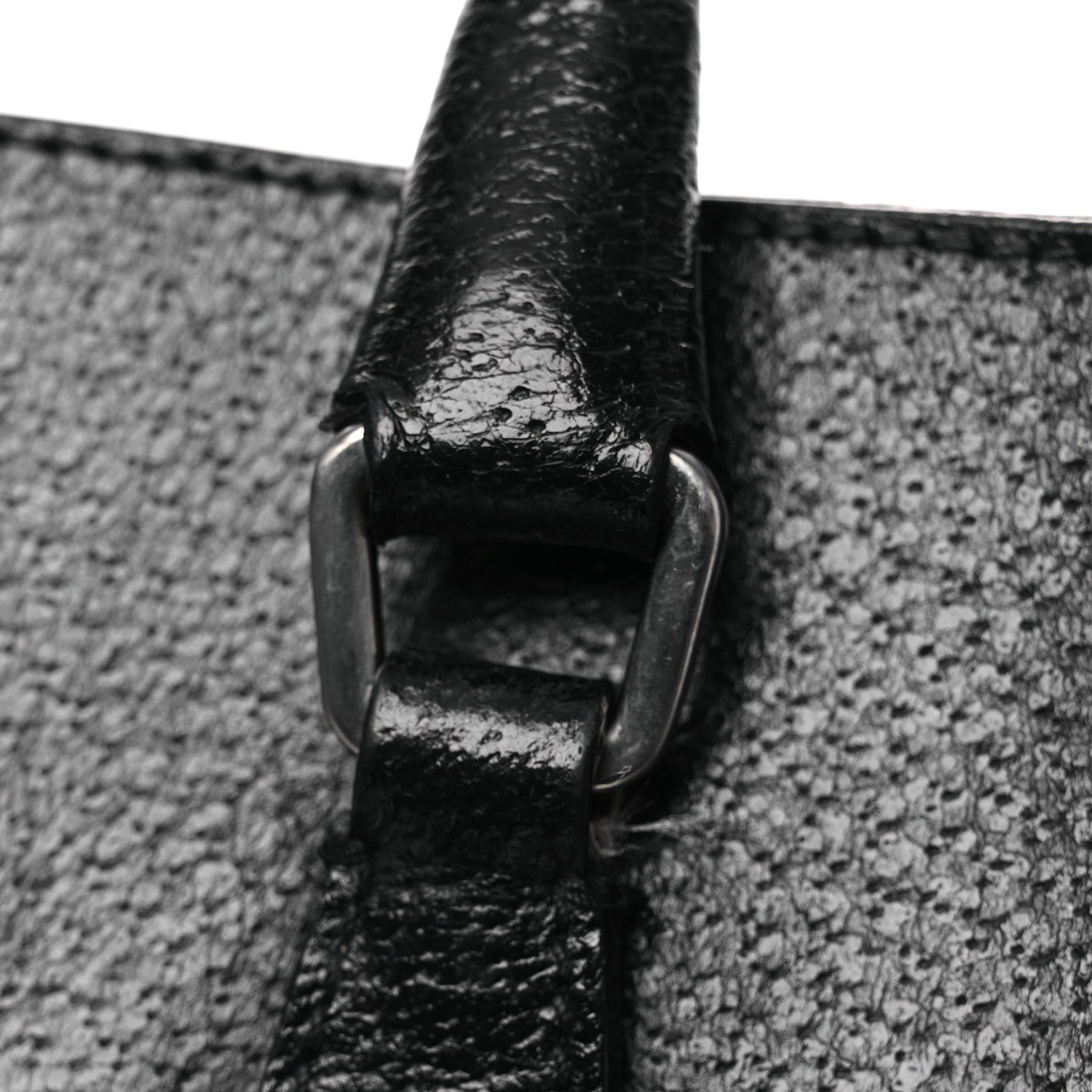 Prada Cinghiale Triangle Tote Black