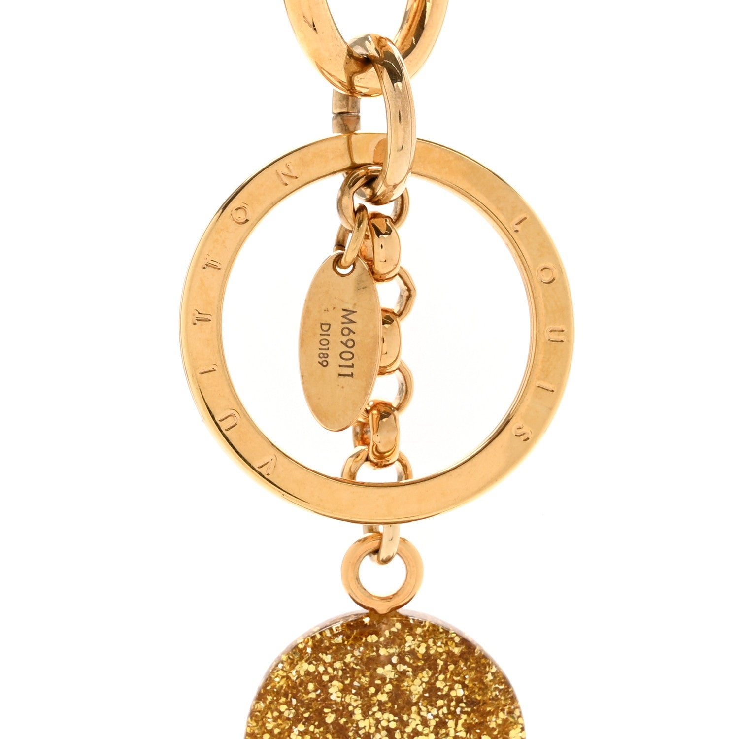 Louis Vuitton Strass Vivienne Porte Cles Charm Key Holder Gold