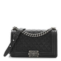 Chanel Caviar Quilted Medium Boy Flap Charcoal