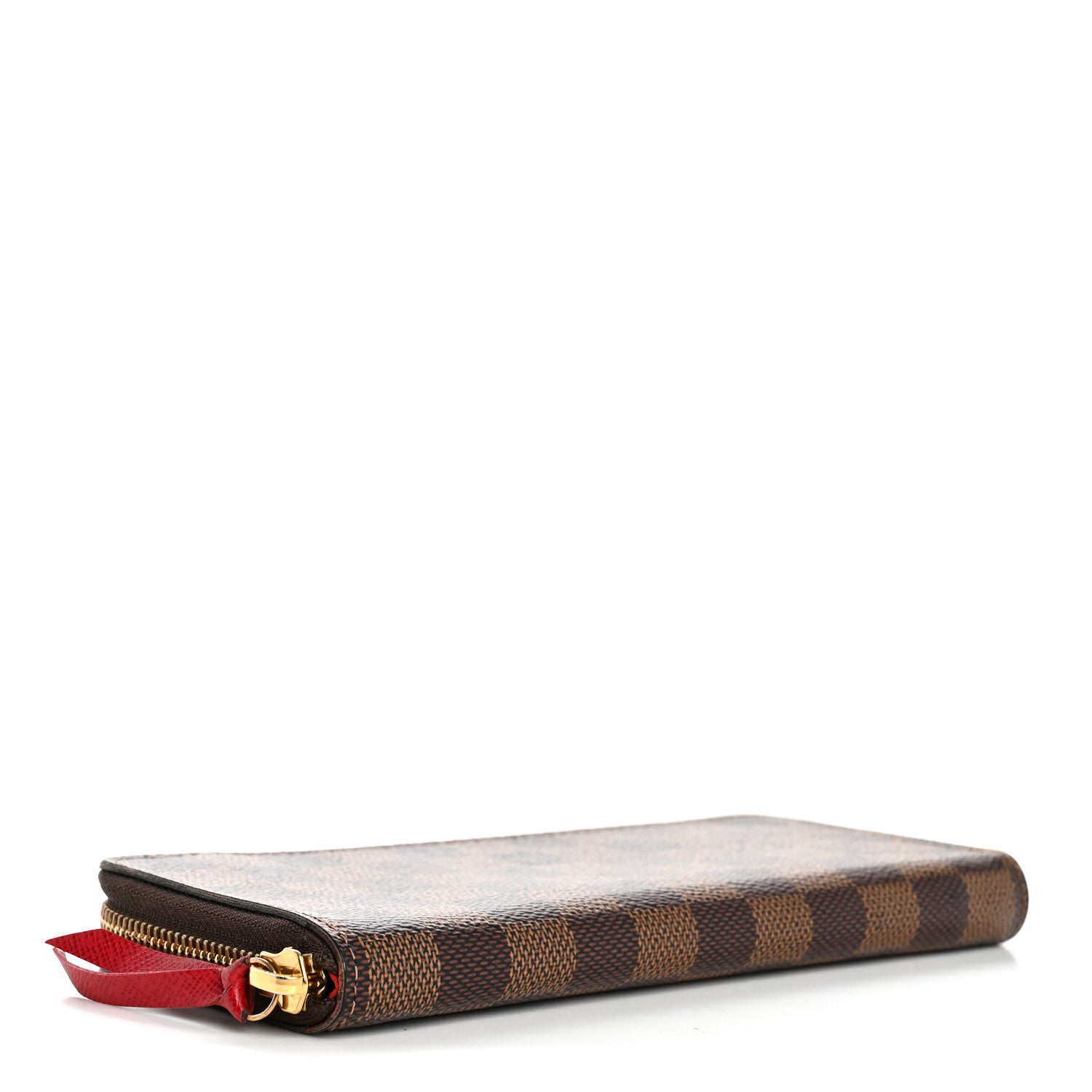 Louis Vuitton Damier Ebene Clemence Wallet Cherry