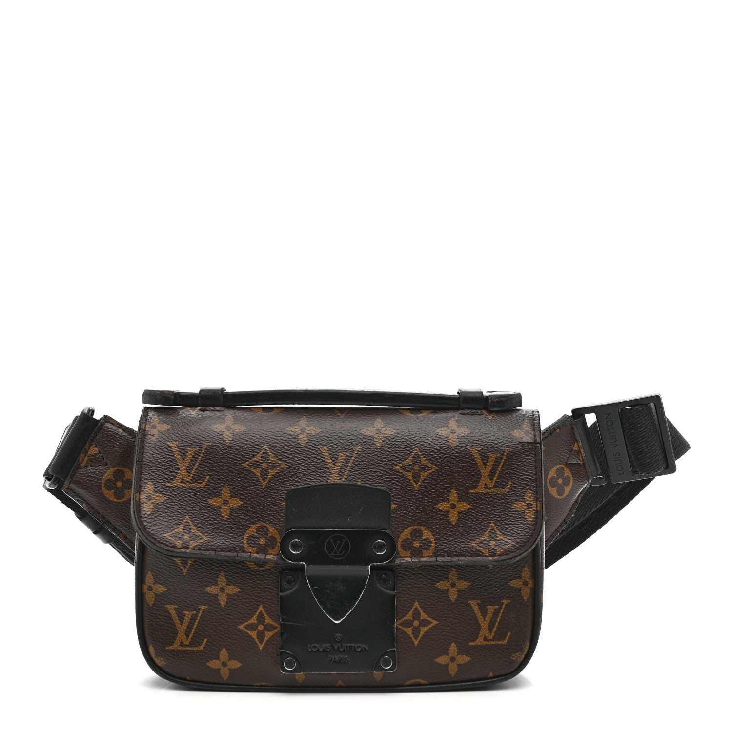 Louis Vuitton Monogram Macassar S Lock Messenger