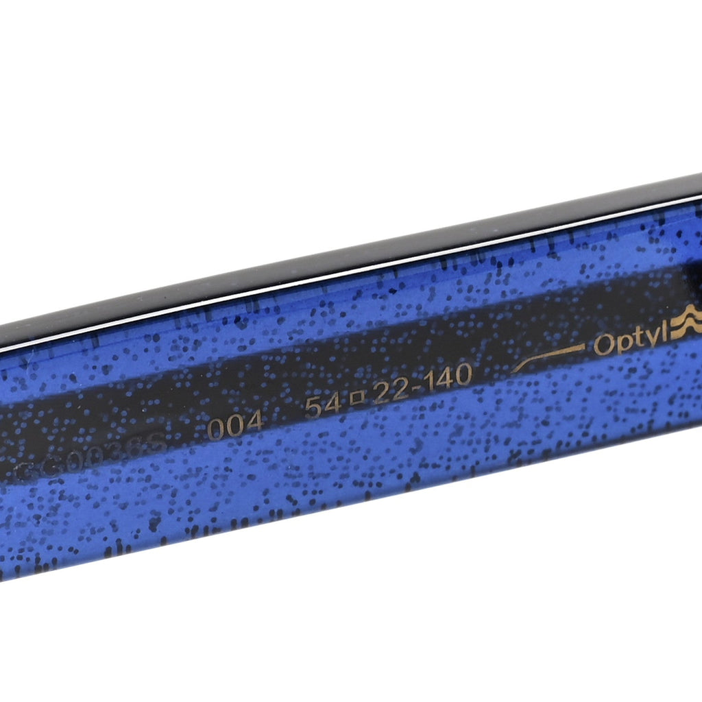 Gucci Acetate Square Frame Web Glitter Sunglasses GG0036S Brown Blue