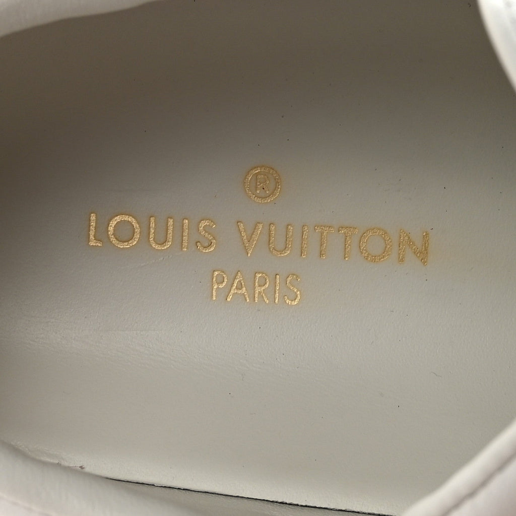Louis Vuitton Calfskin Monogram Crafty Sneaker 38 White