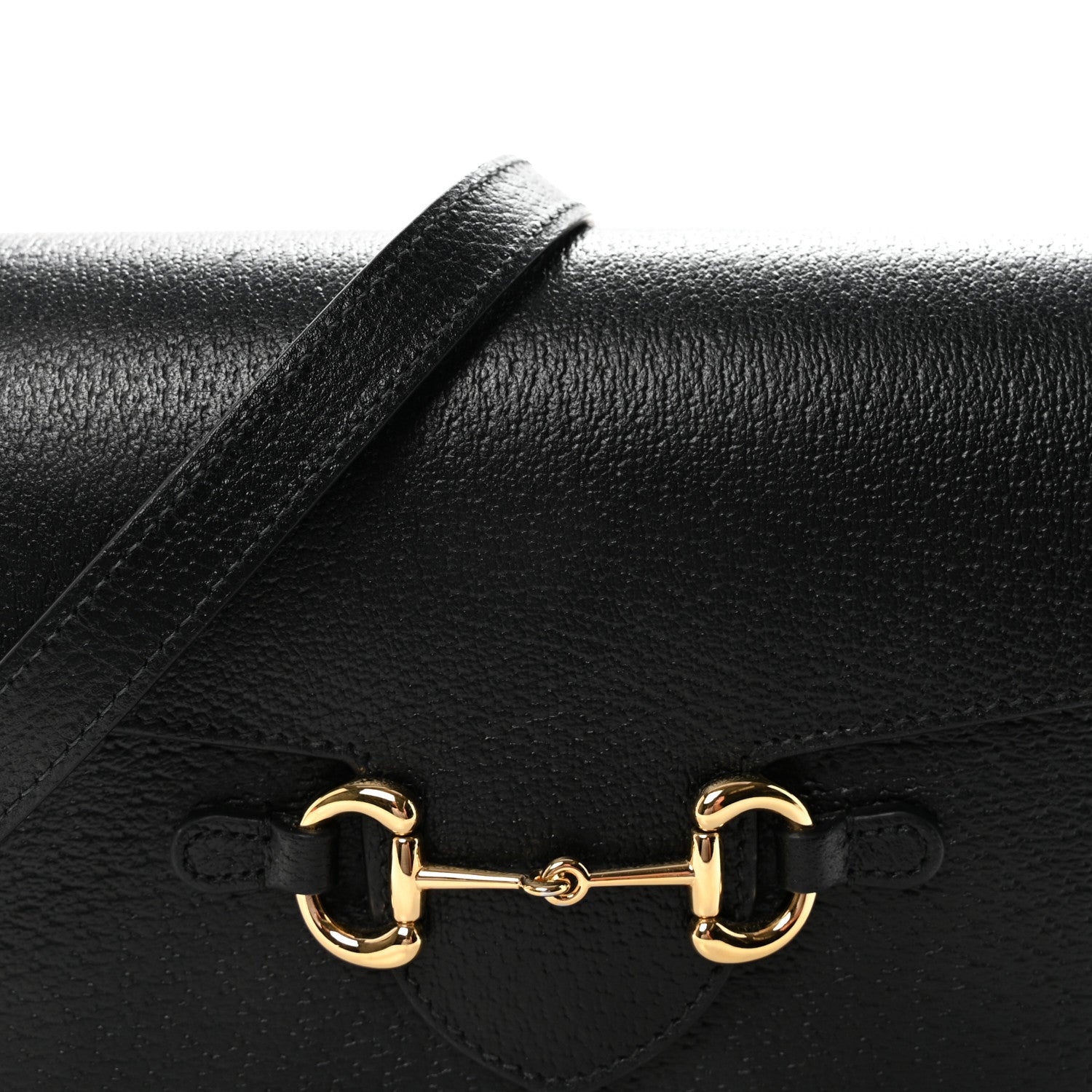 Gucci Calfskin Horsebit 1955 Shoulder Bag Black