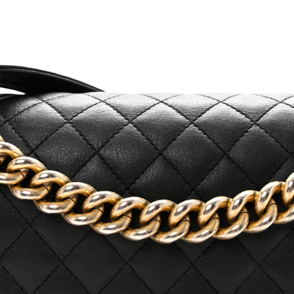 Chanel Calfskin Quilted New Medium Boy Flap Black