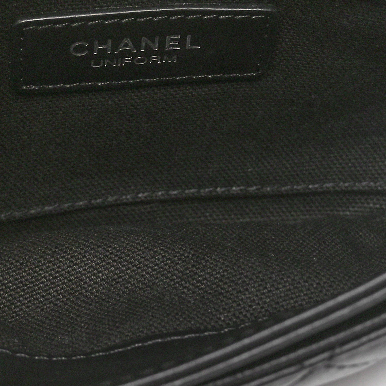 Chanel Calfskin Quilted CC Uniform Flap Belt Bag Black