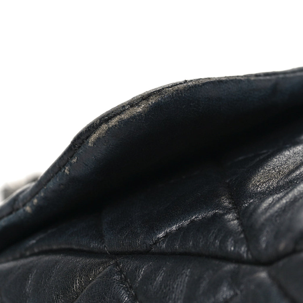 Chanel Lambskin Quilted Jumbo Single Flap Black
