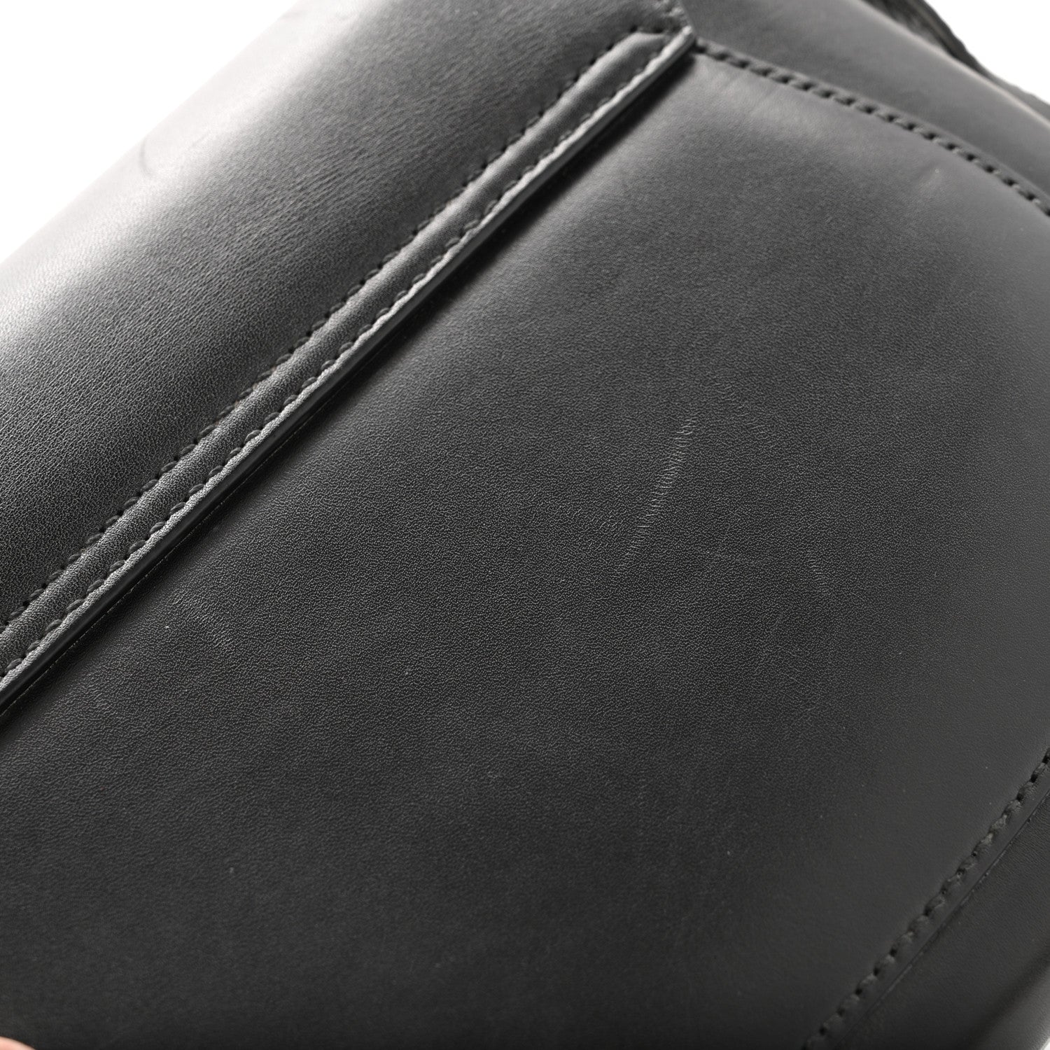 Gucci Charisma Calfskin Gucci Embossed Shoulder Flap Bag Black