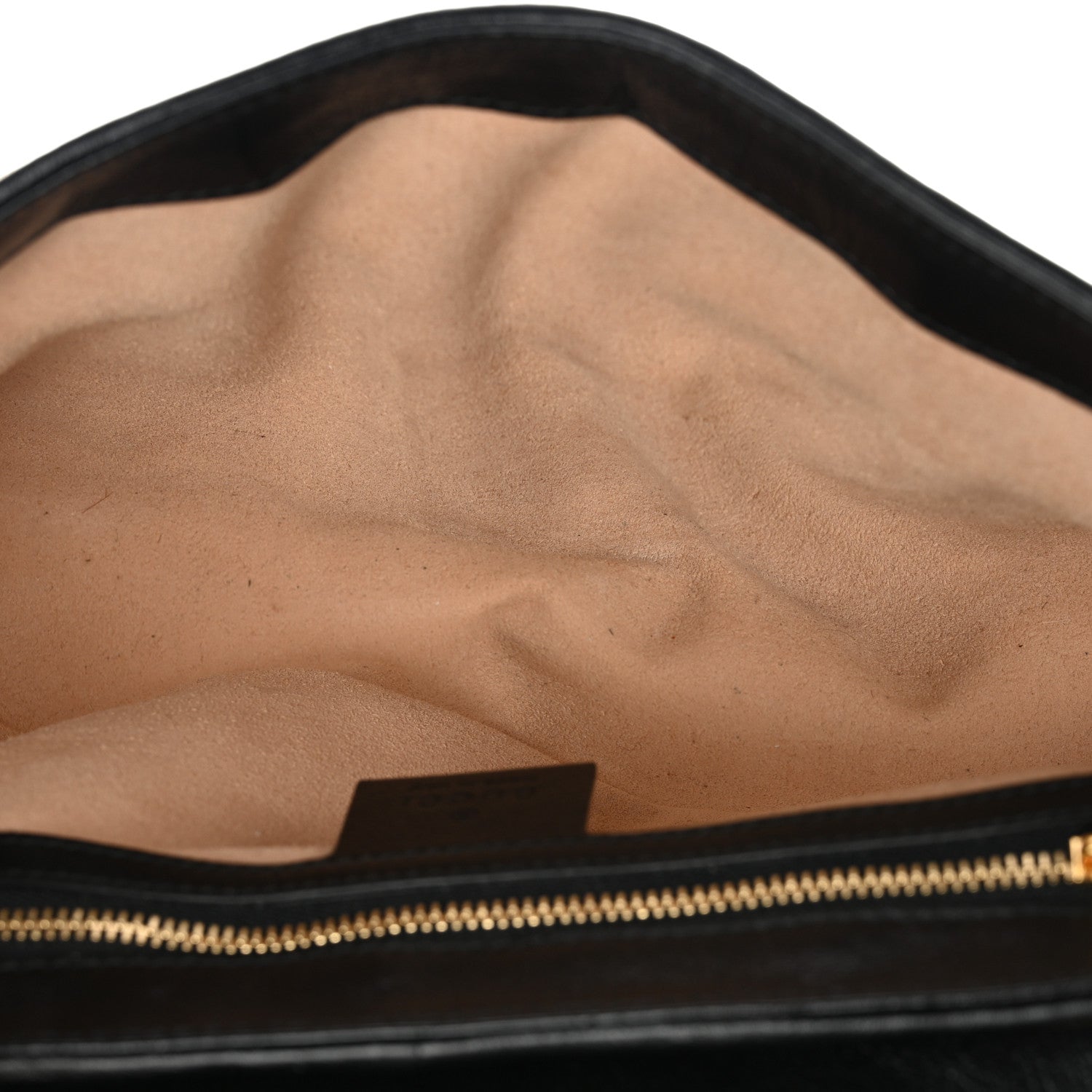 Gucci Monogram Matelasse Diagonal Small GG Marmont Shoulder Bag Beige Black