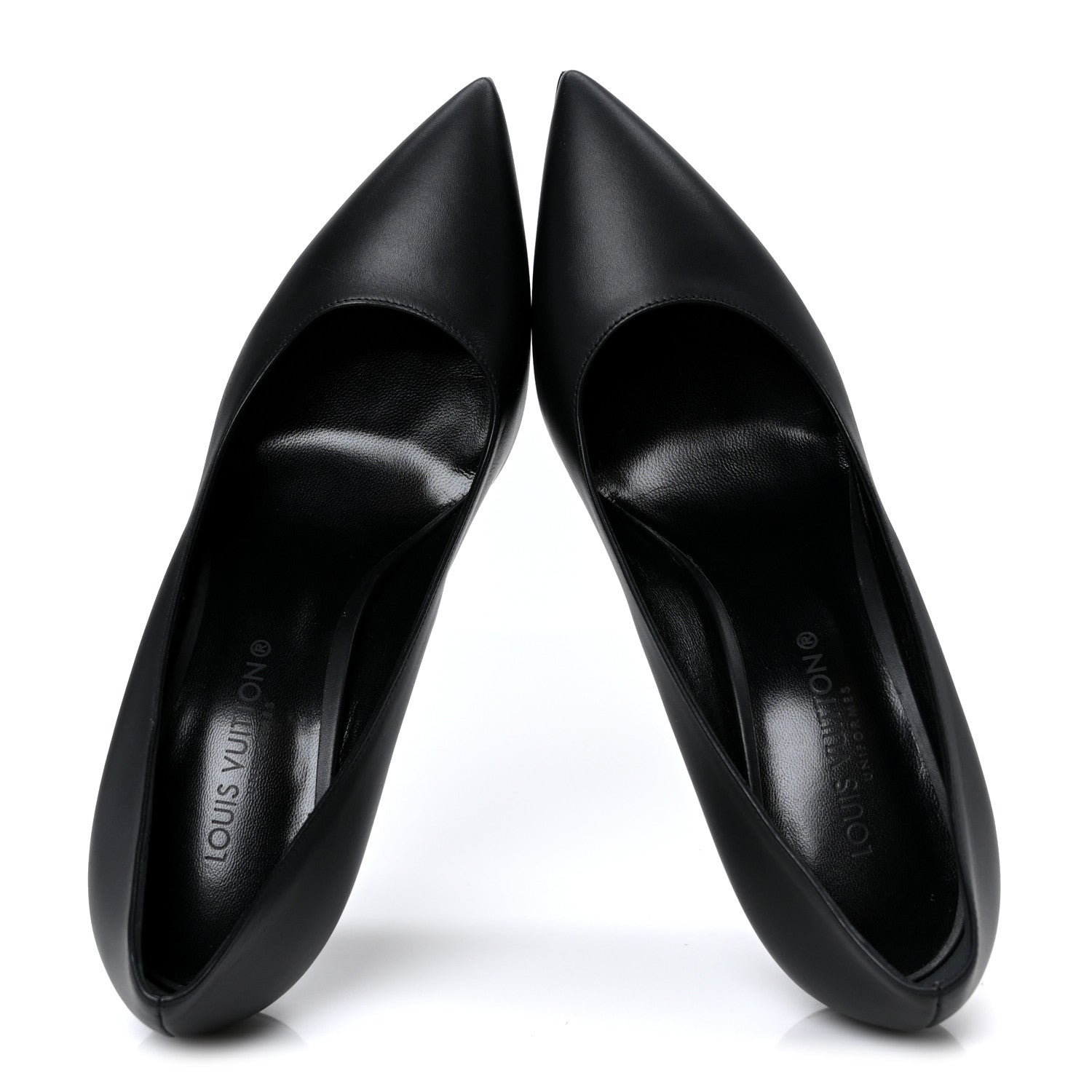 Louis Vuitton Calfskin Cherie Pumps 37.5 Black