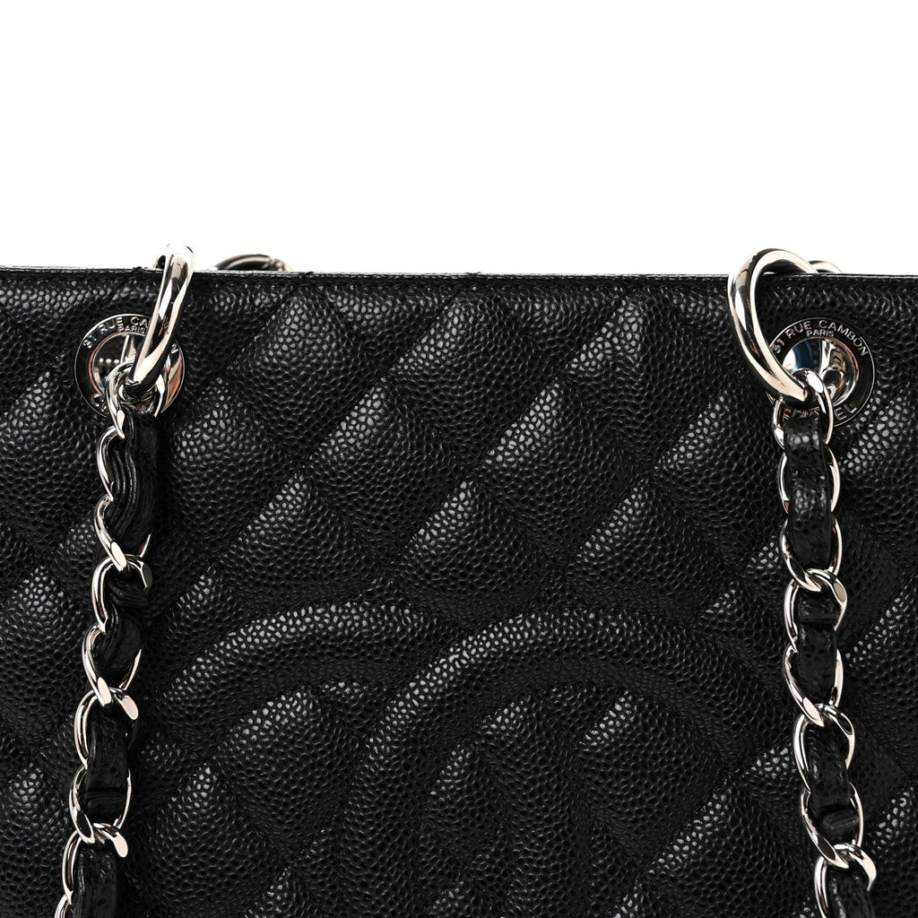 Chanel Caviar Quilted Grand Shopping Tote GST Black