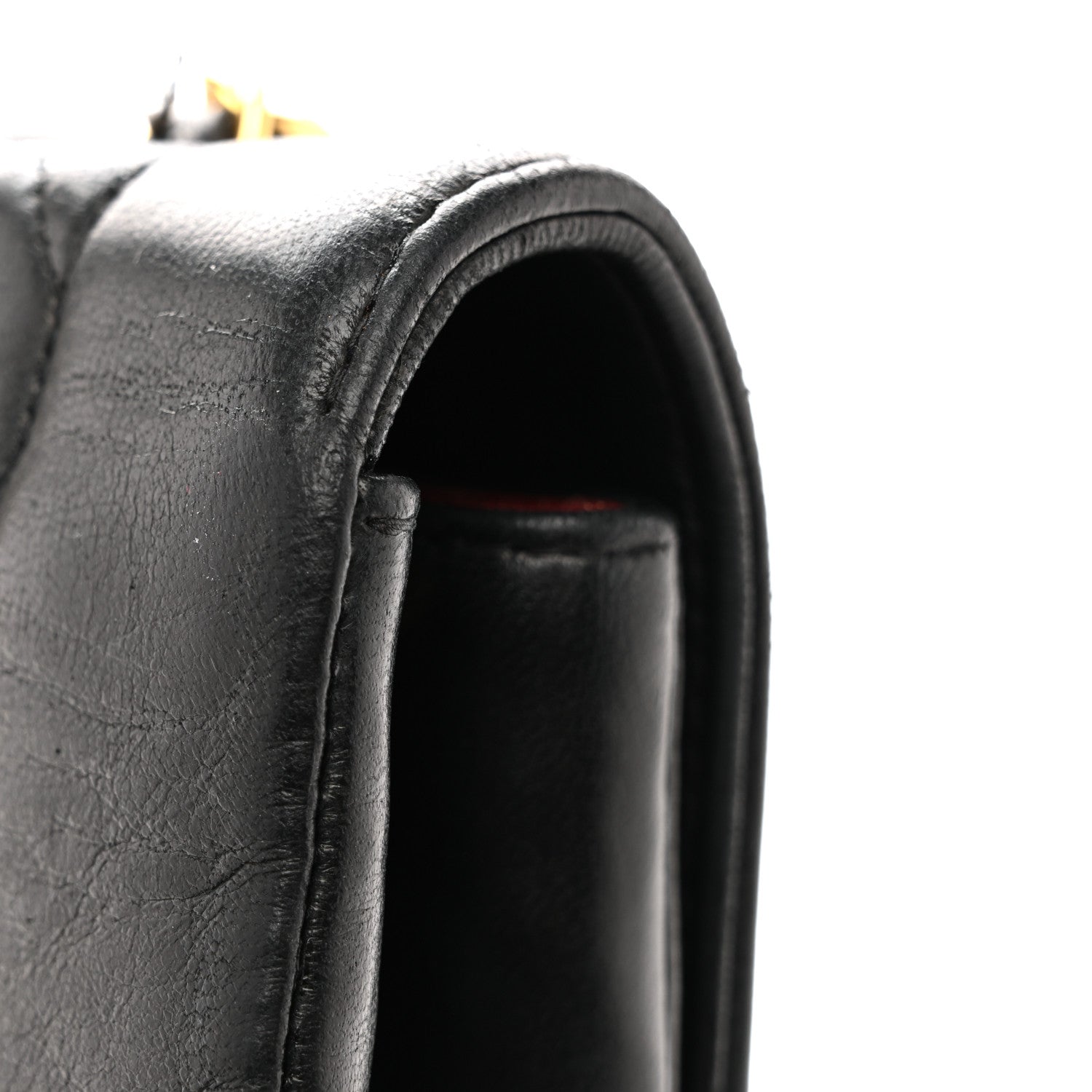 Chanel Lambskin Quilted Medium Single Flap Black