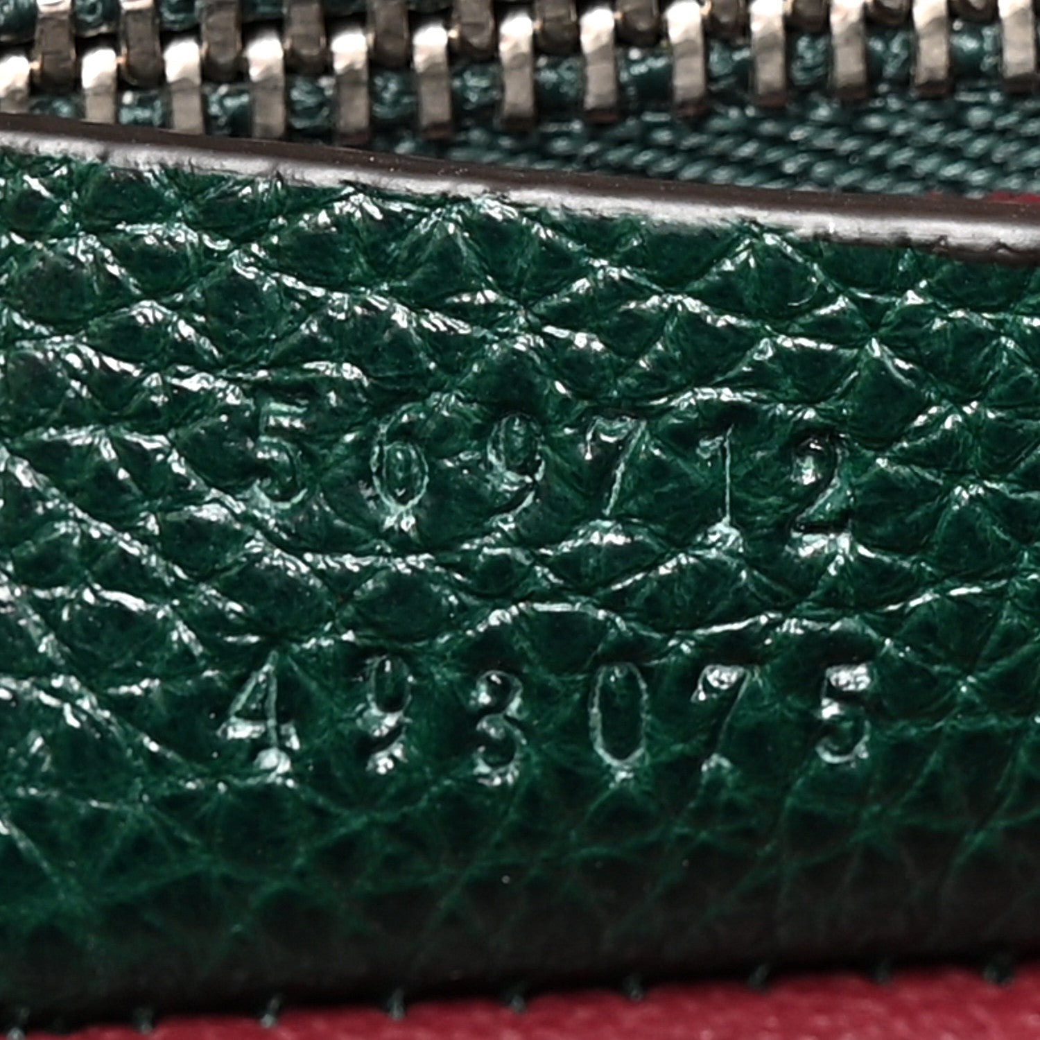 Gucci Grainy Calfskin Small Zumi Top Handle Bag Vintage Green