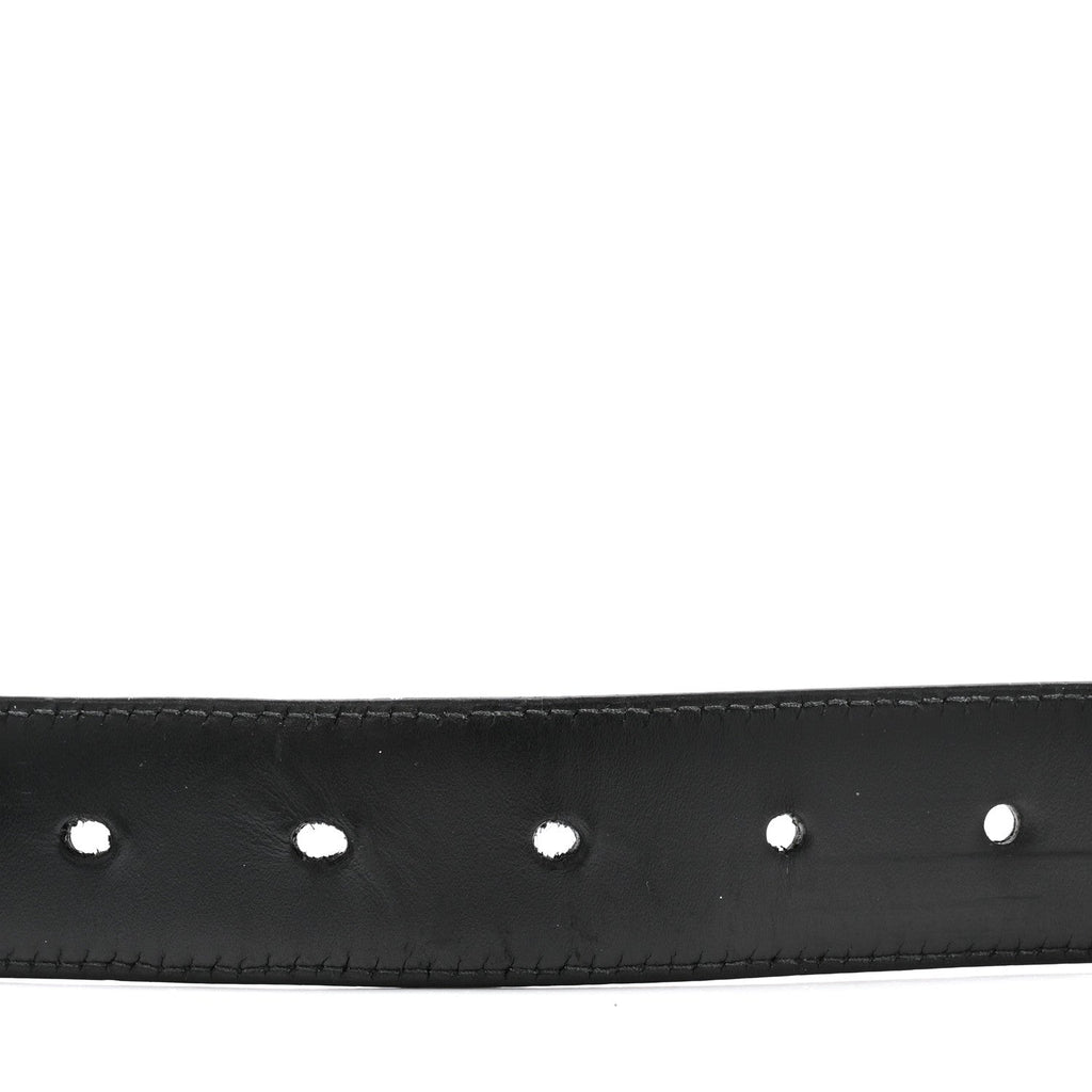 Prada Saffiano Triangle Belt 100 40 Black