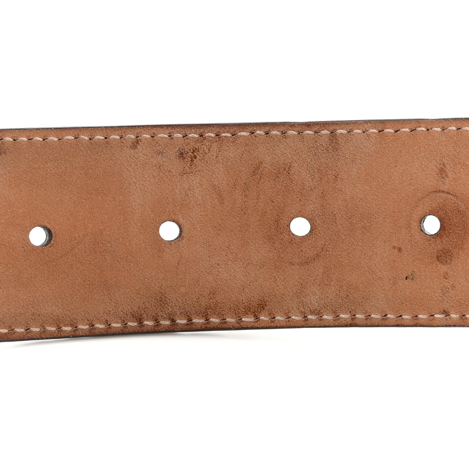 Gucci Guccissima Signature Interlocking G 40mm Belt 80 32 Black