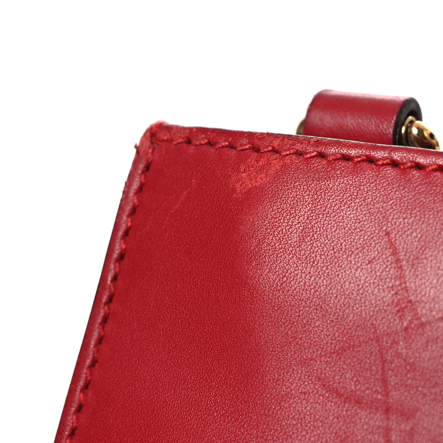 Gucci Nappa Bamboo Web Small Nymphaea Top Handle Bag Hibiscus Red