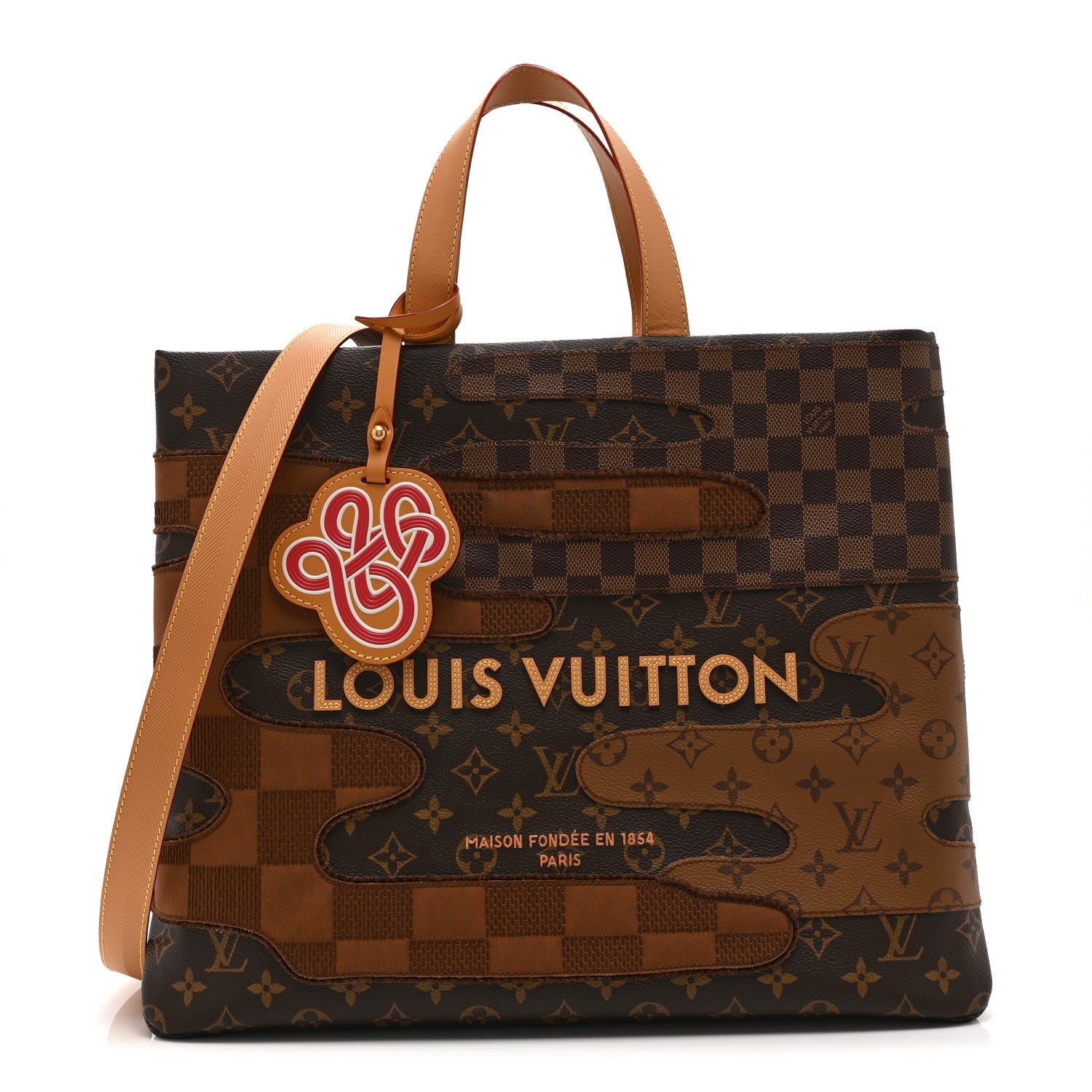 Louis Vuitton Monogram Landscape Shopper Tote MM Brown