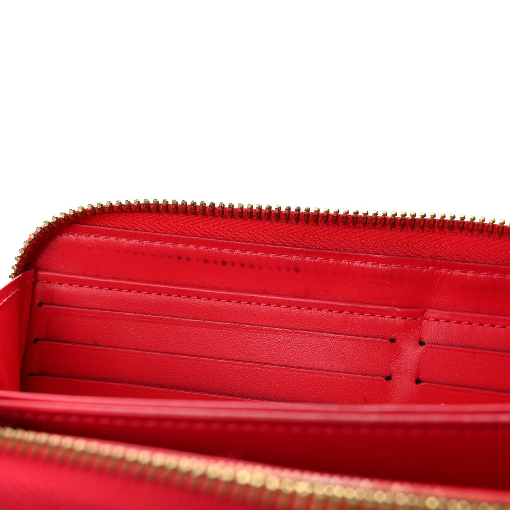 Louis Vuitton Vernis Zippy Wallet Rose Litchi