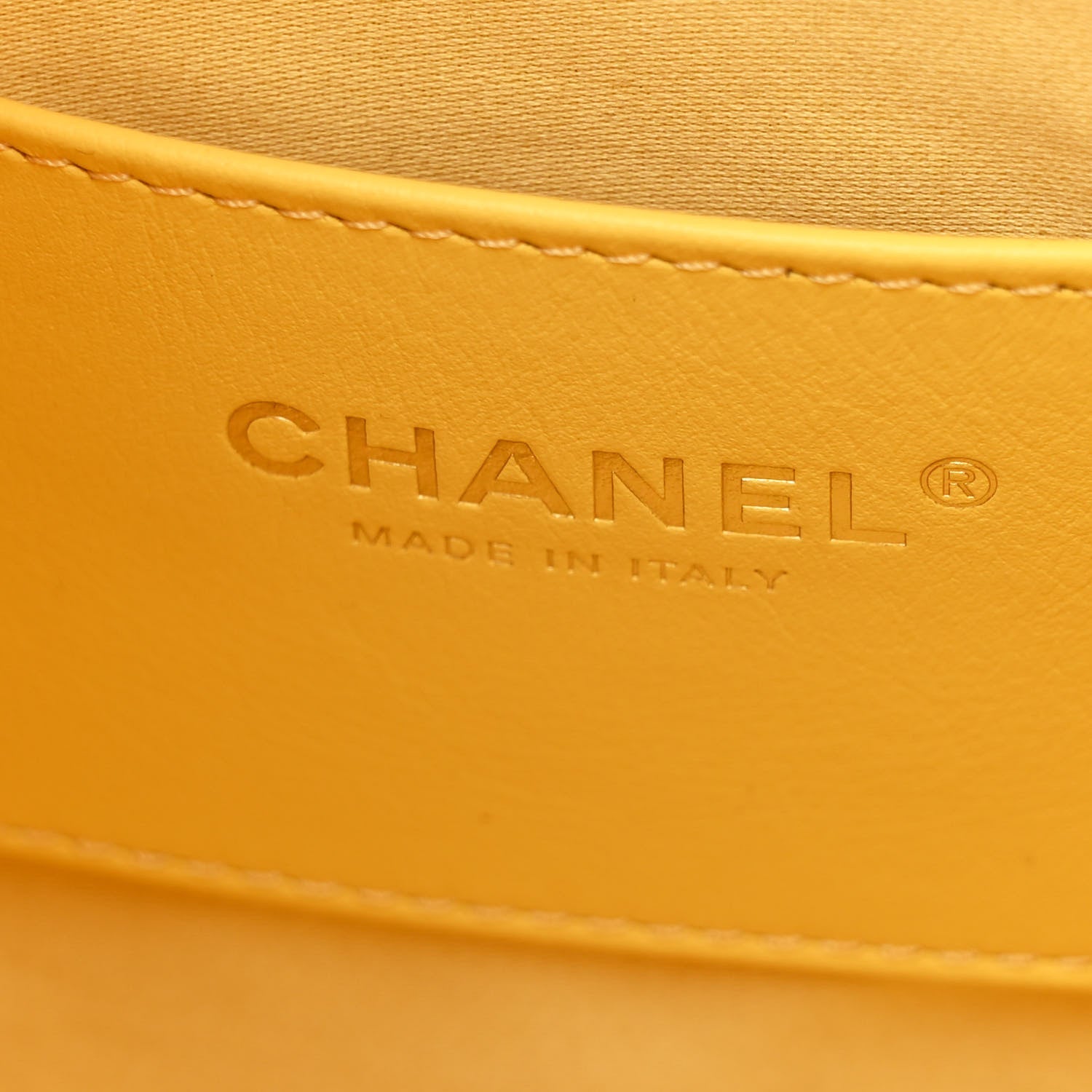 Chanel Caviar Quilted Small Chanel 25 Handbag Light Yellow