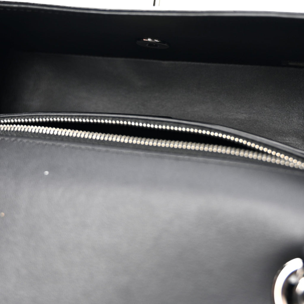 Chanel Shiny Alligator Mini Rectangular Flap Black