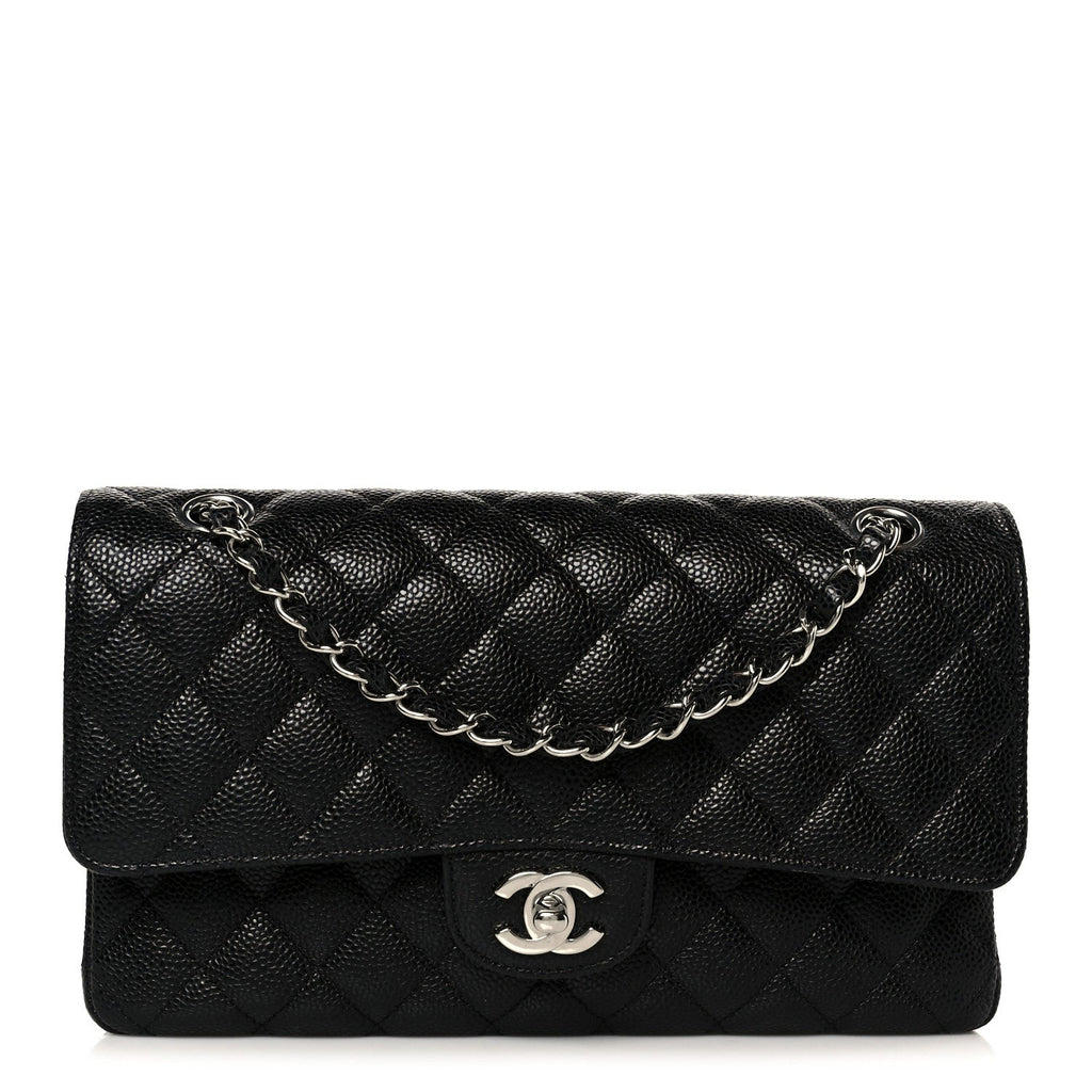 Chanel Caviar Quilted Medium Double Flap Black