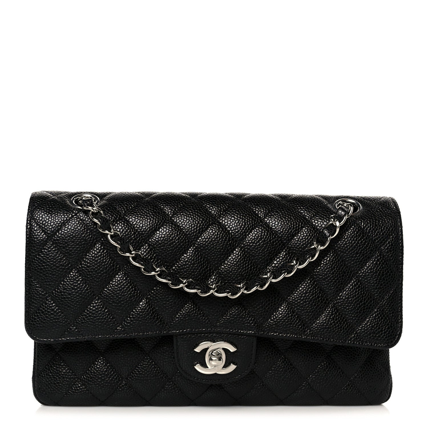 Chanel Caviar Quilted Medium Double Flap Black