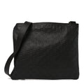 Gucci Guccissima Medium Flat Messenger Bag Black