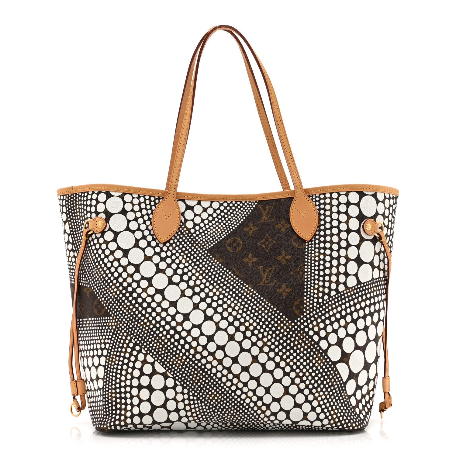 Louis Vuitton Monogram Kusama Waves Neverfull MM White