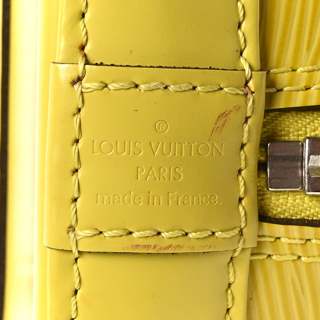Louis Vuitton Epi Alma BB Pistache