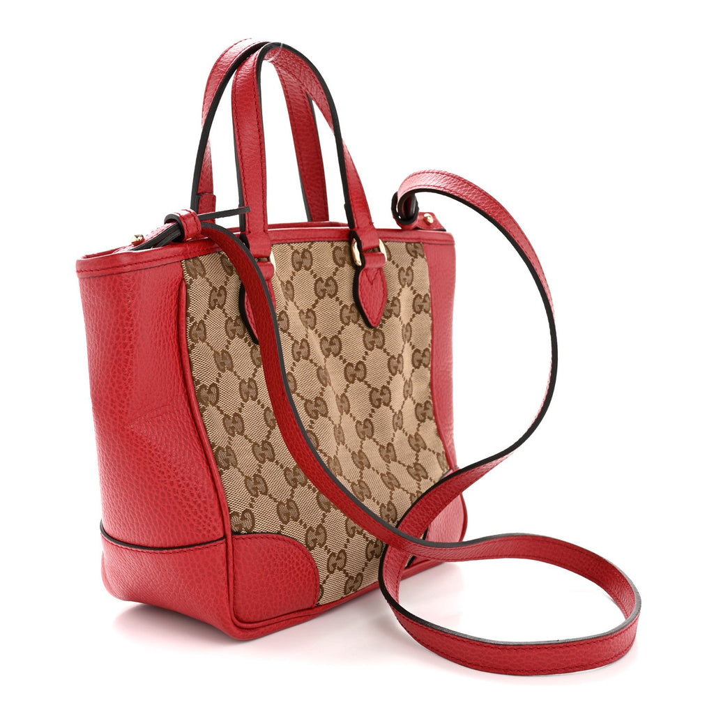 Gucci Monogram Small Bree Tote Red