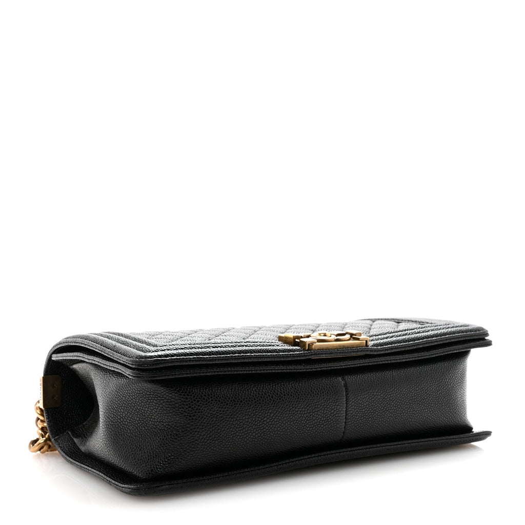 Chanel Caviar Quilted New Medium Boy Flap Black