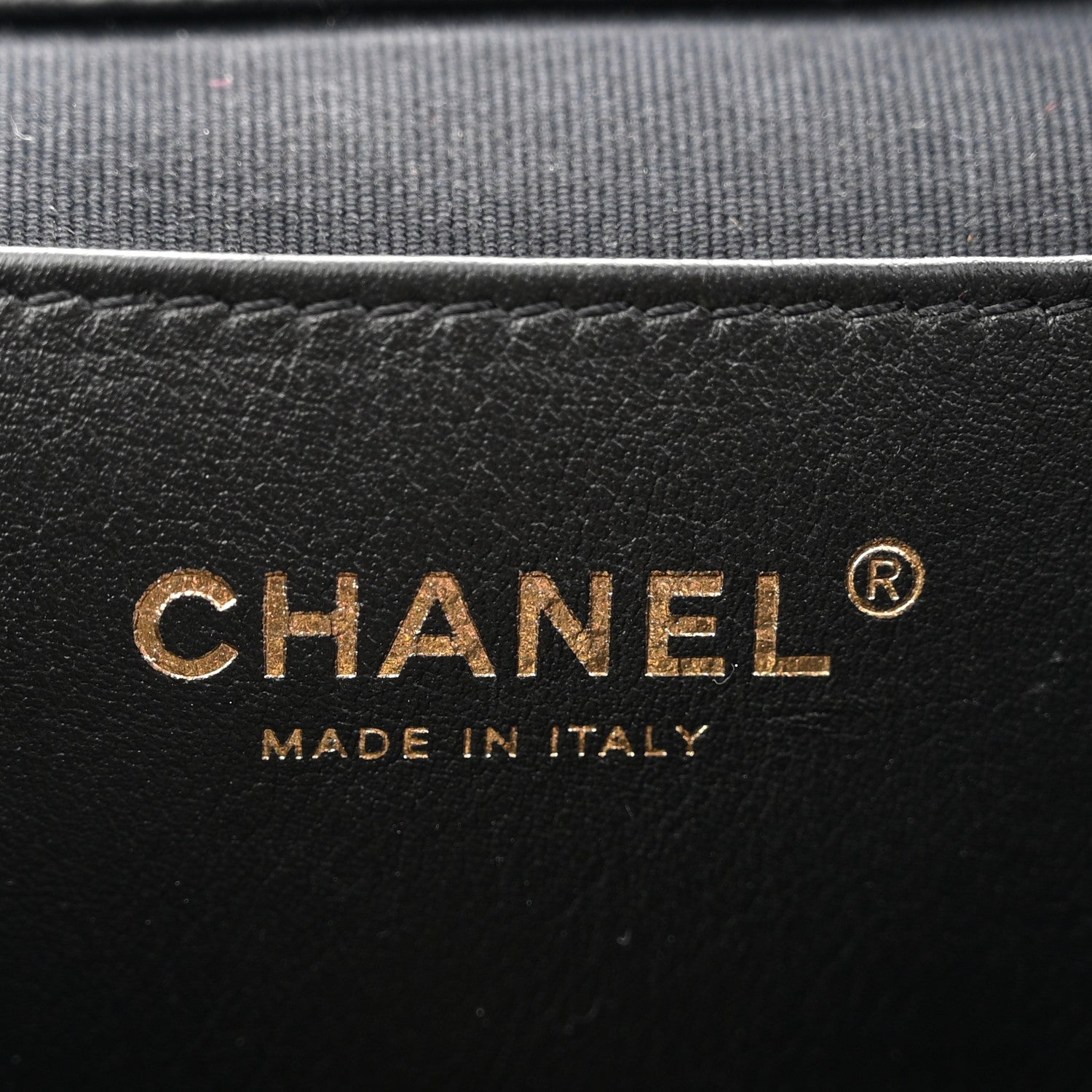 Chanel Lambskin Quilted Logo Mini Backpack Black