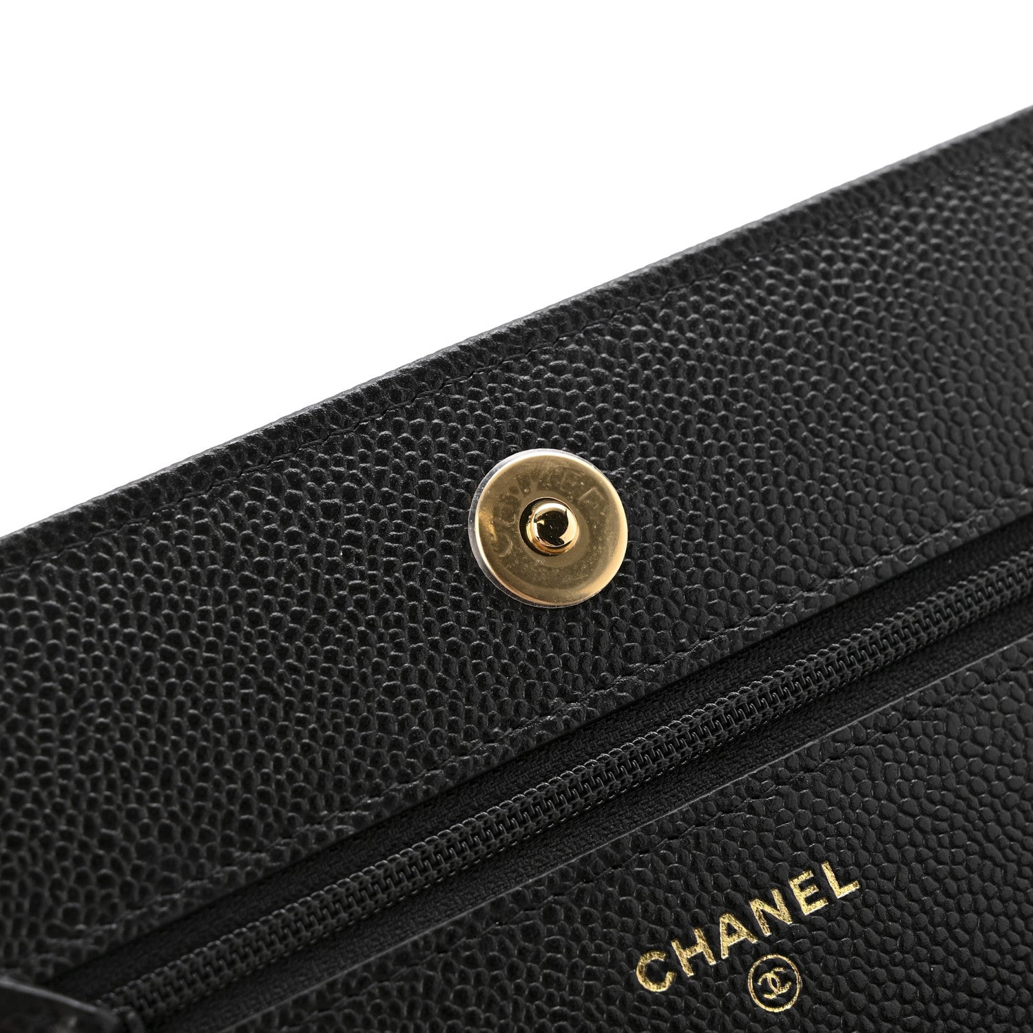 Chanel Caviar Quilted Miss Coco Wallet On Chain WOC Black